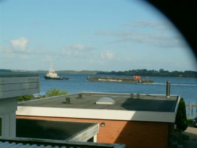 Modern house overlooking and only 25 m from the Flensburg Fjord